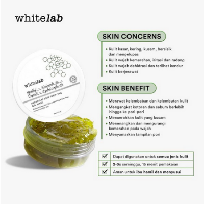 WhiteLab Heartleaf Skin Purifying Gel Mask 60gr
